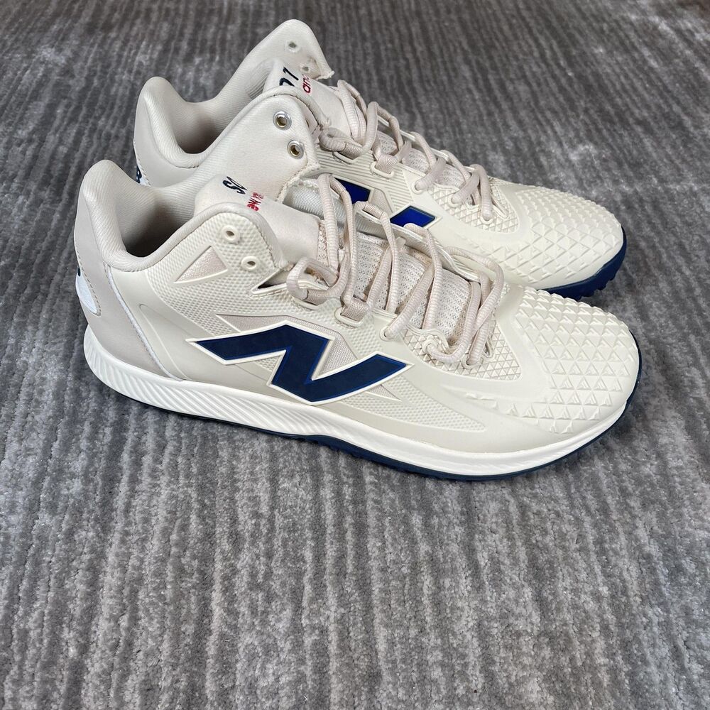 New Balance FuelCell Ohtani 1 Trainer Shoes Mens Size 12 Beige Blue Turf TSHOAC1